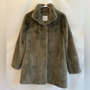 Rino & Pelle Women’s Green Faux Fur Winter Coat Size: Small